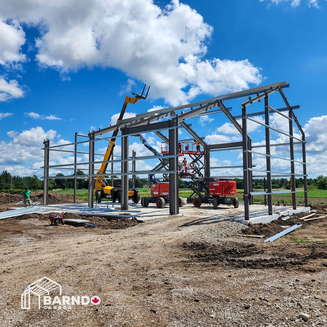 Steel Building Construction Process
