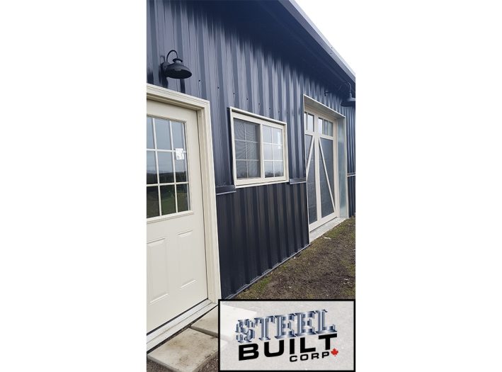 Customized steel garage building
