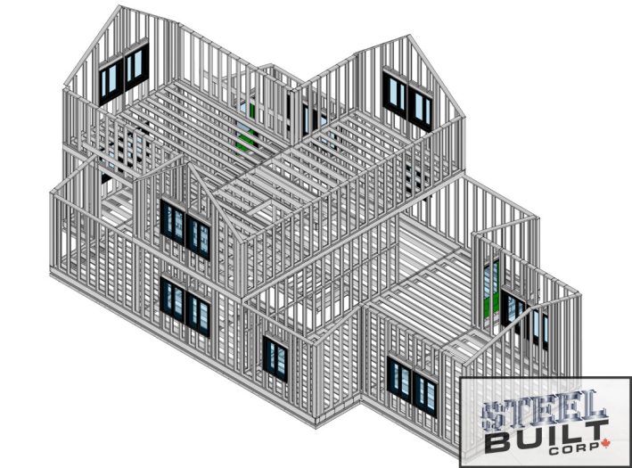 Customized steel framed barndominium schematics
