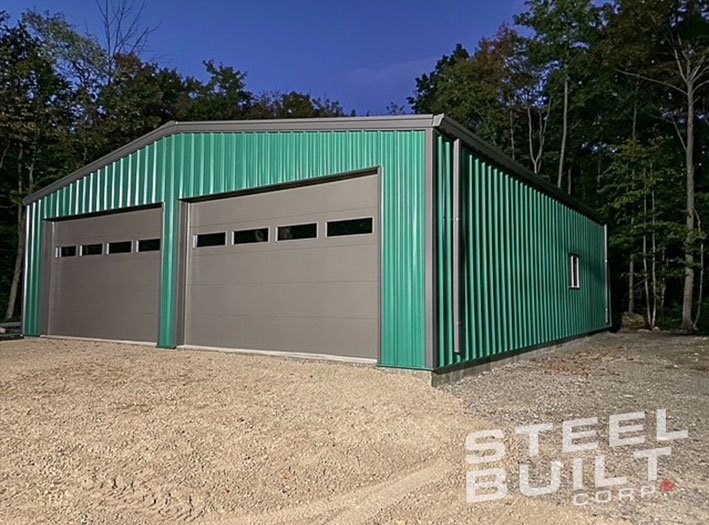 Custom steel garage